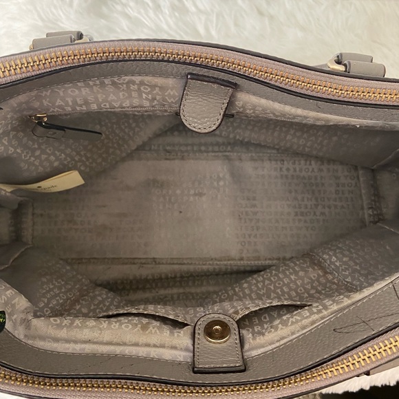 SOLD - KATE SPADE MULBERRY STREET LEIGHANN SATCHEL WITH SHOULDER STRAP - GRAY - Picture 2 of 13